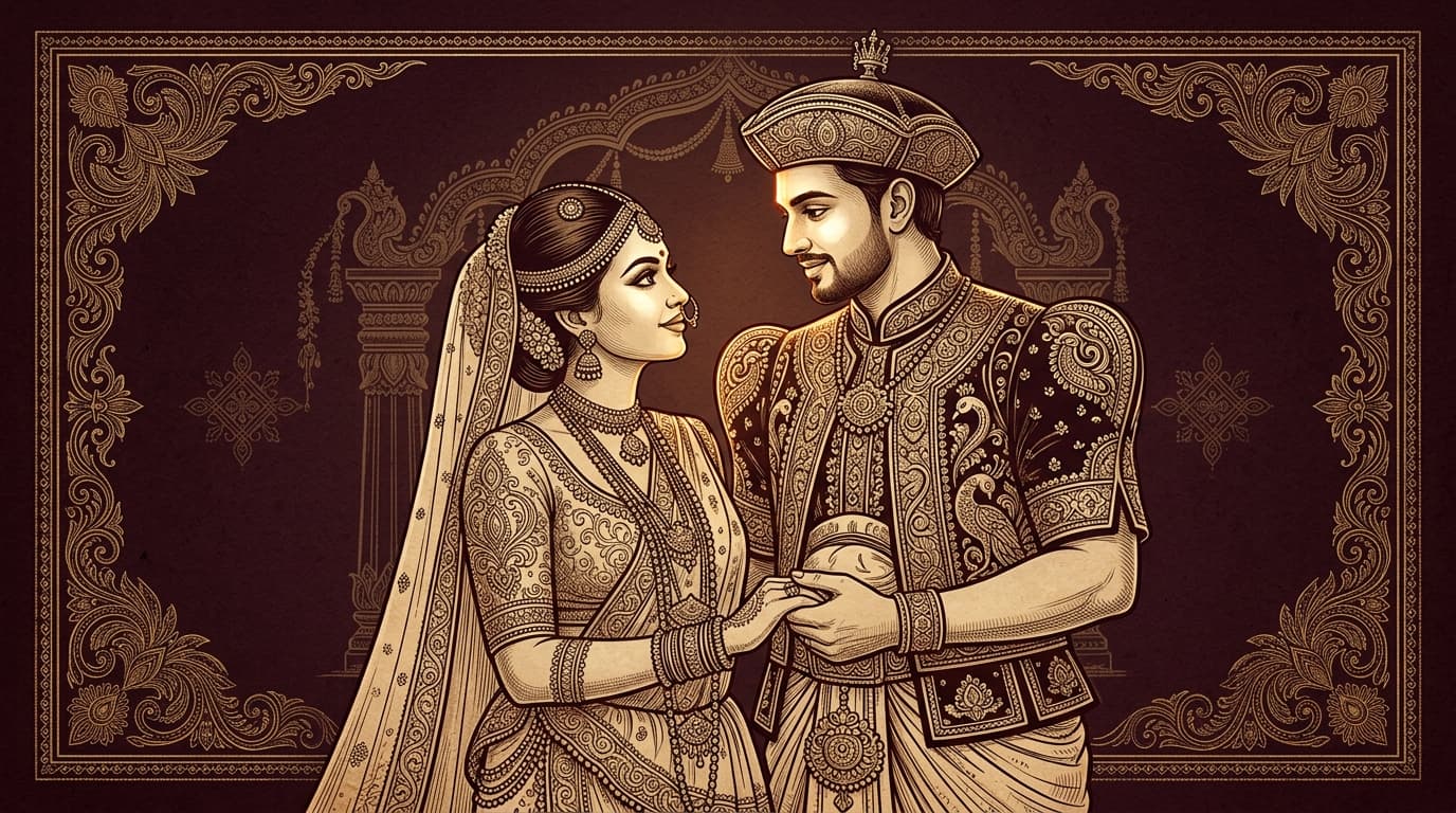 Vintage Kandyan Couple